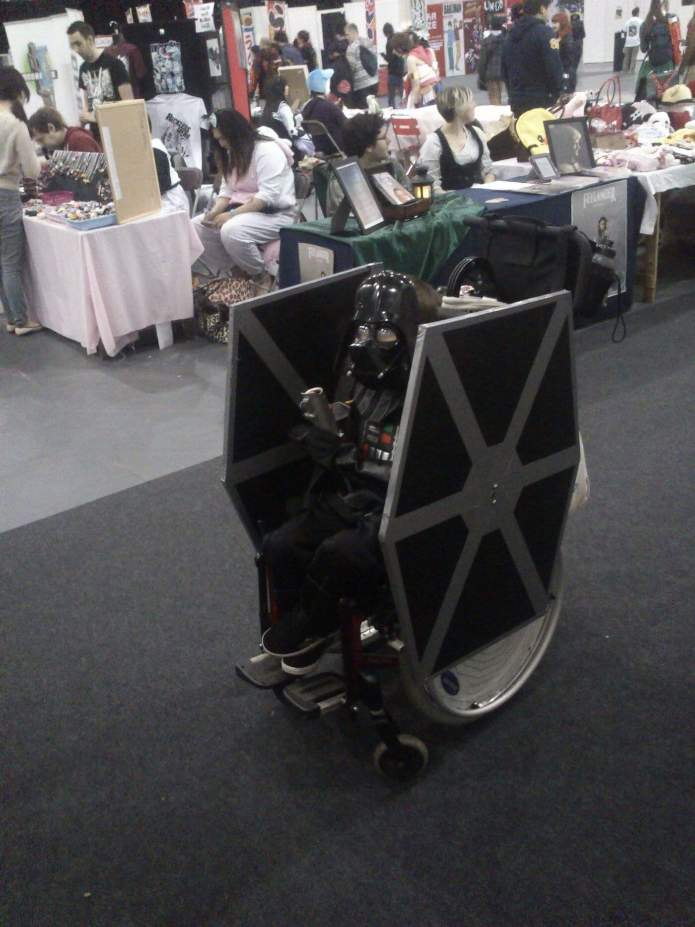 Image result for tie fighter wheelchair costume
