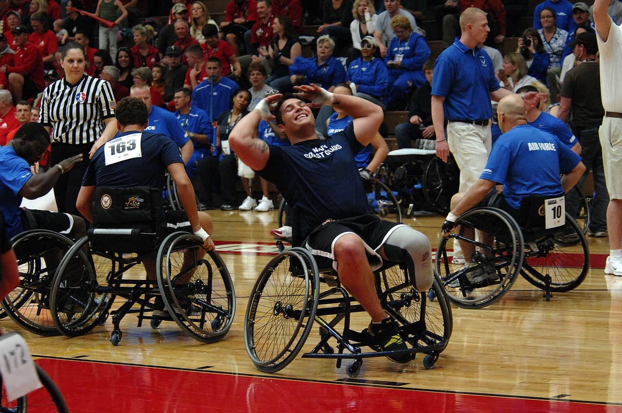 Para-athletes compete in Wheelchair Basketball